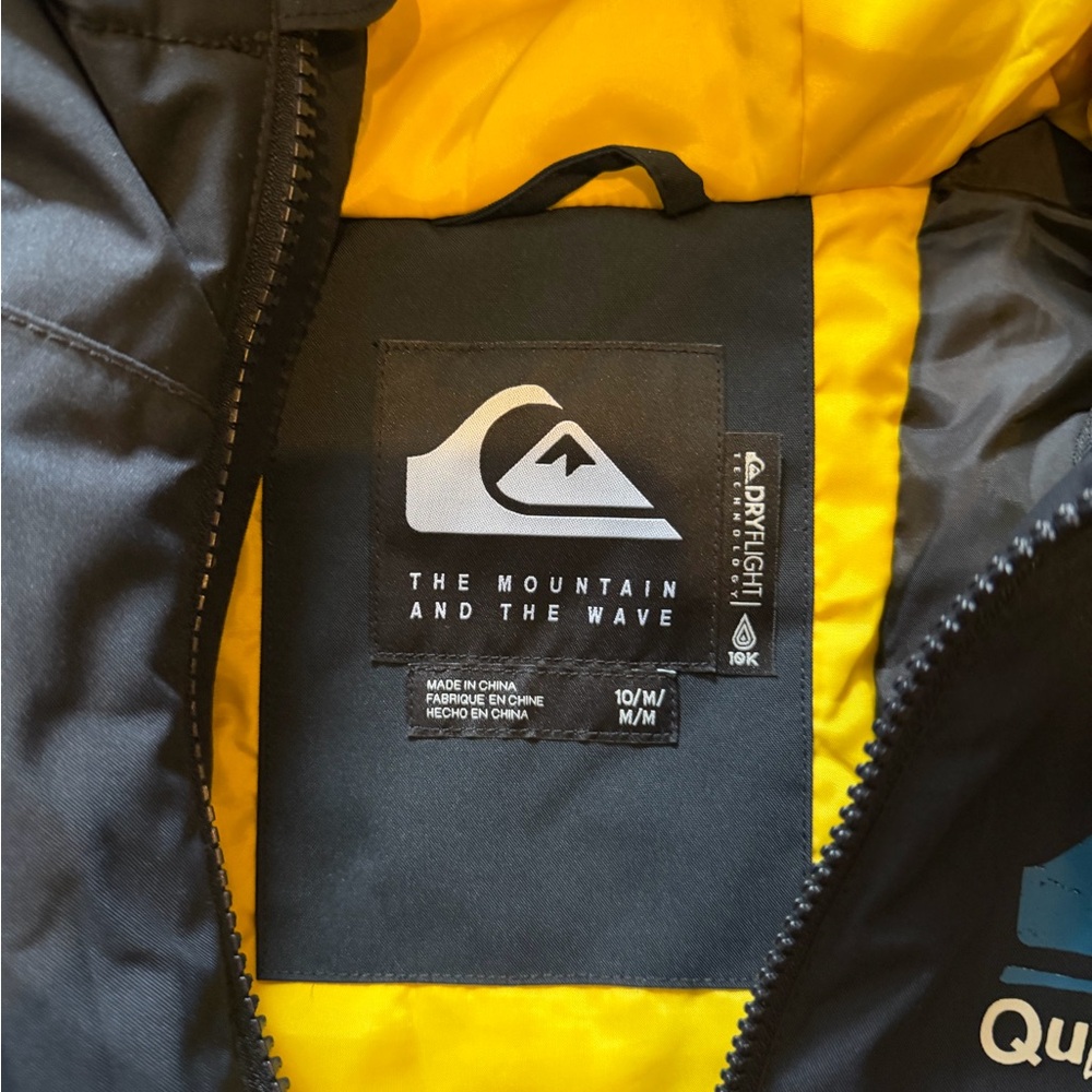 Quiksilver Boys Blue Blake Ski/Snowboard Jacket 10 Medium EUC - Picture 2 of 4